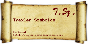 Trexler Szabolcs névjegykártya